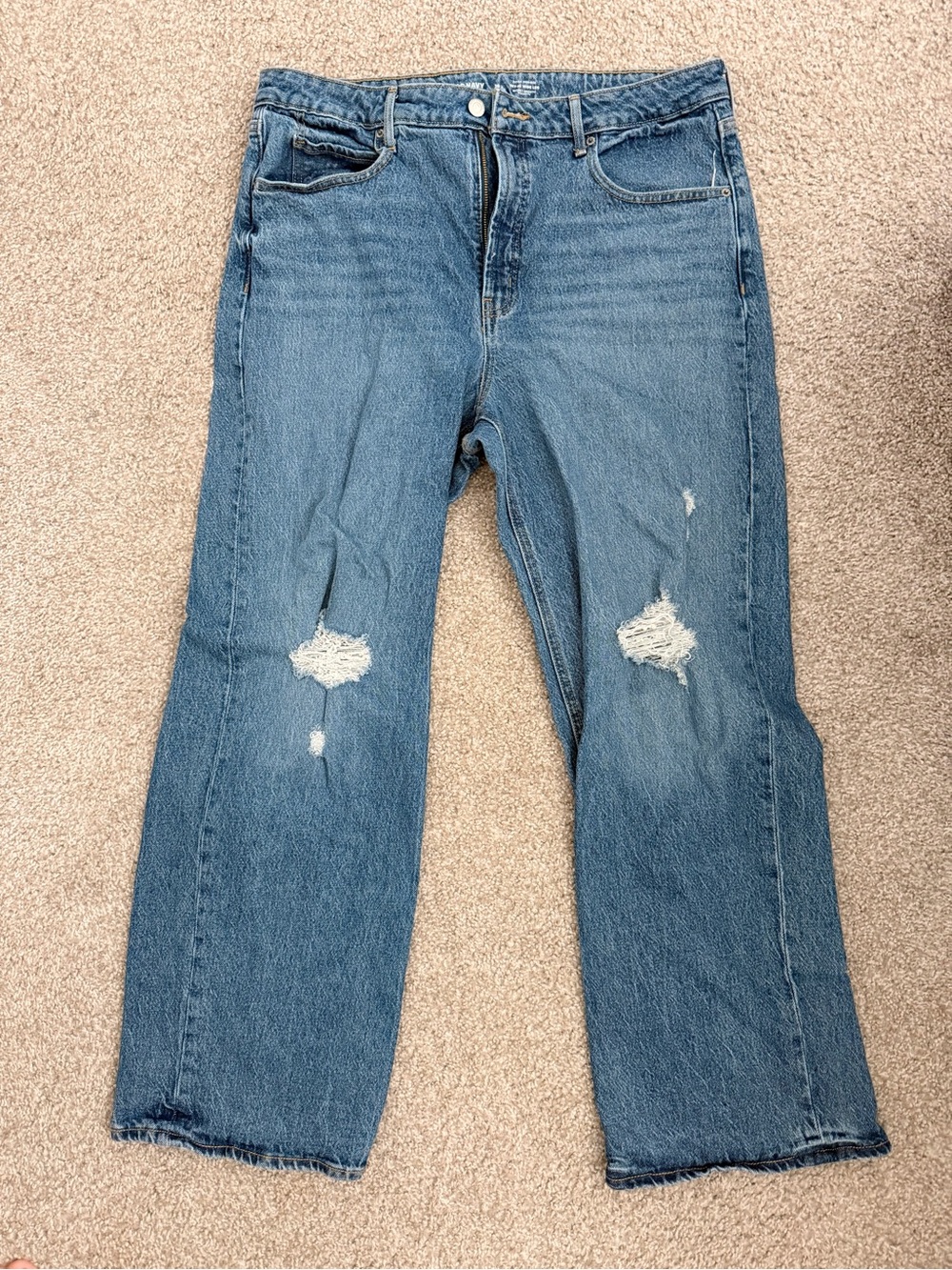 Women’s Extra High Rise light”Sky-Hi” Wide Leg Jeans